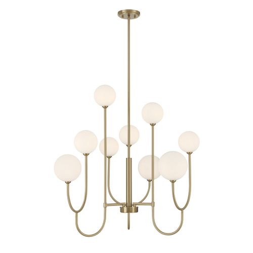 Chester 9-Light Chandelier in Noble Bra