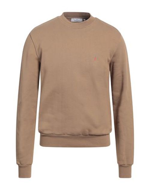 Man Sweatshirt Camel Size L Cotton