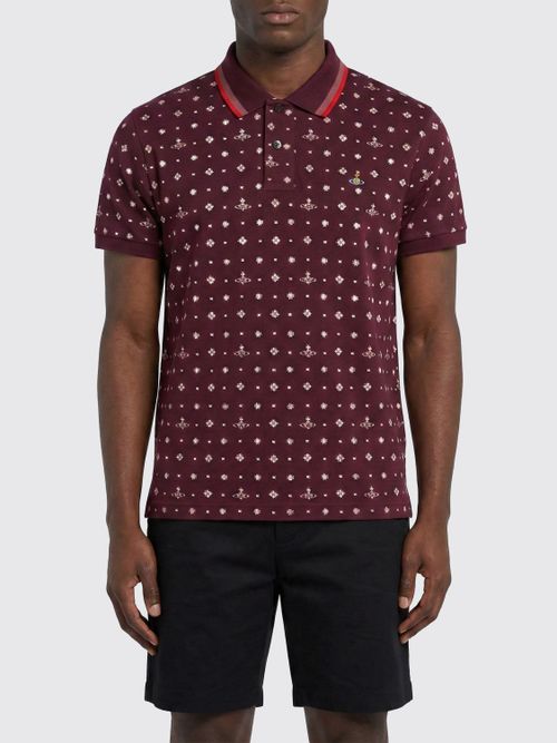 Polo Shirt Men color Violet