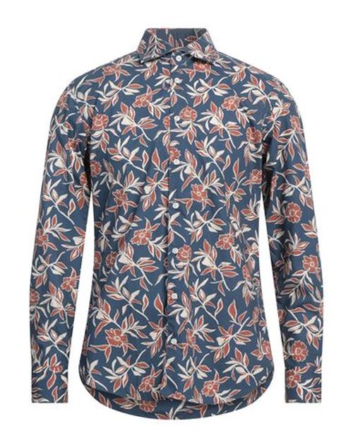 Man Shirt Navy Size 15 Cotton