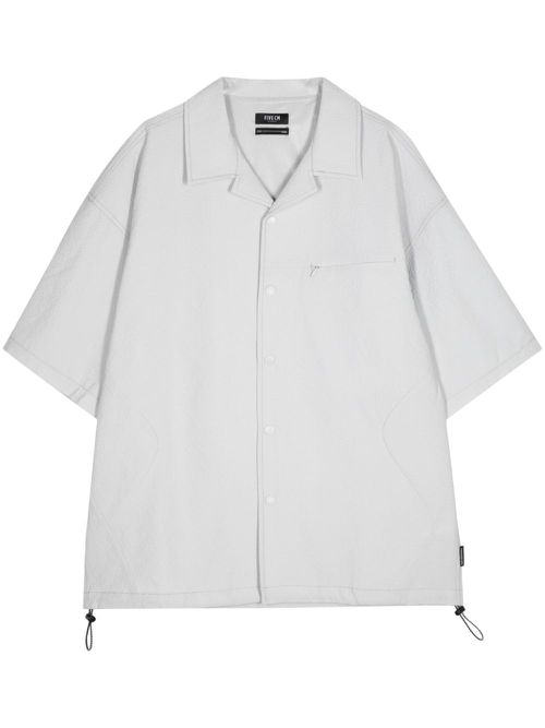 Drawstring short-sleeve shirt - Grey