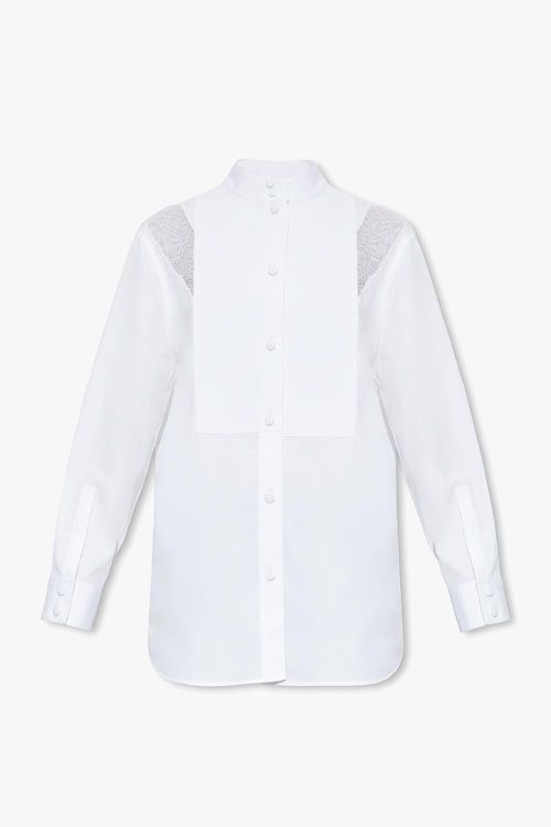 Shirt With Lace Inserts