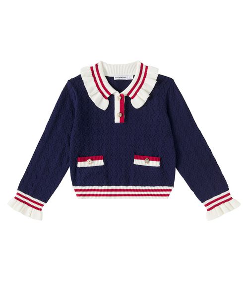 Self-Portrait Kids Ruffled sweater