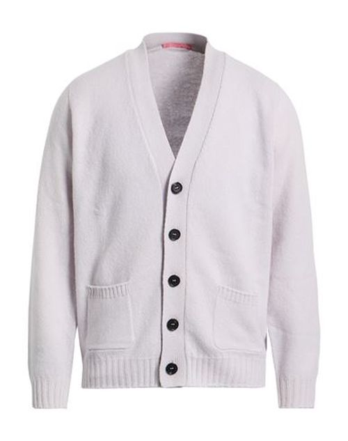 Man Cardigan Light grey Size 42 Lambswool