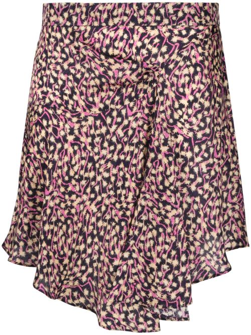 Selena asymmetric draped skirt - Purple