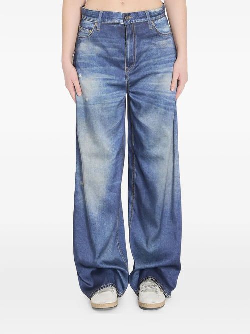 `Journey` Boyfriend Denim Pants With Print