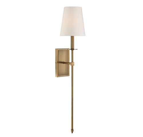 Savoy House Monroe Long Wall Sconce in Warm Bras