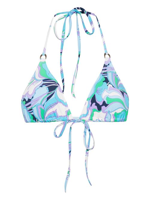 Key west bloom bikini top - Blue