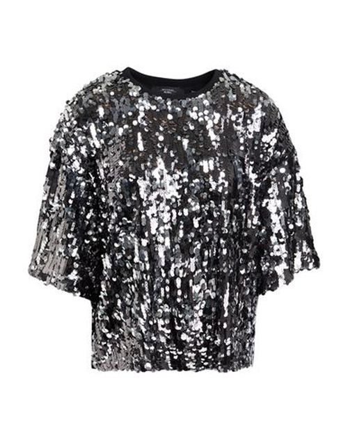 Woman Top Black Size M Polyester, Elastane