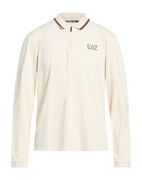 Man Polo shirt Ivory Size M Polyamide, Elastane