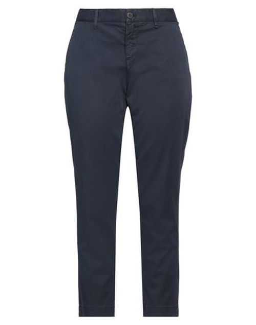 Roÿ Roger's Woman Pants Midnight blue Size 24 Cotton, Lyocell, Elastane