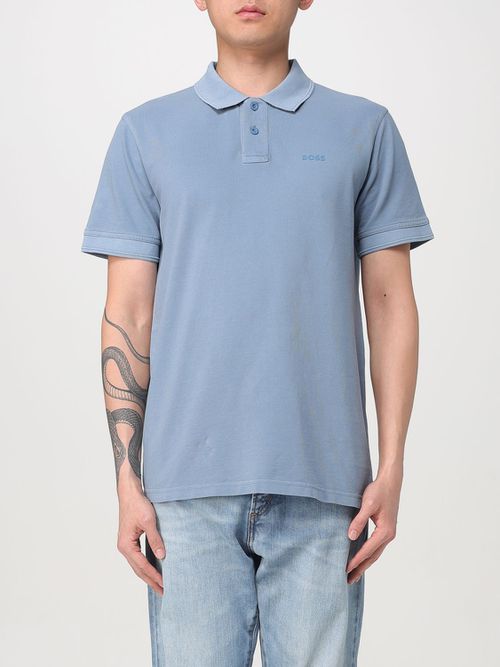 Polo Shirt Men color Blue