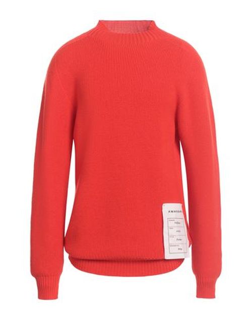 Amaranto Man Turtleneck Red Size XL Wool