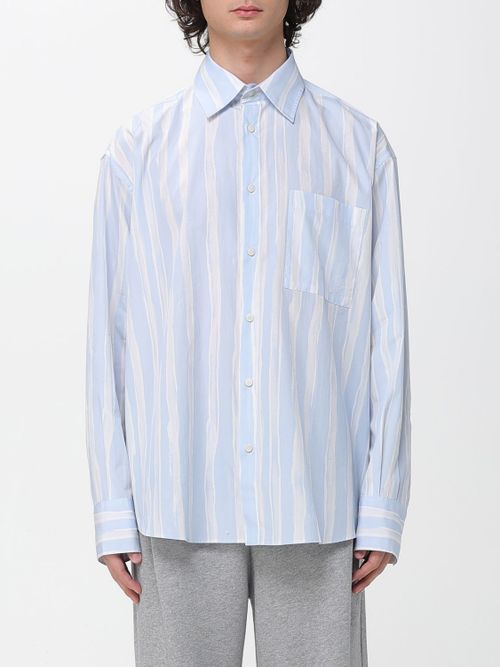 Shirt Men color Gnawed Blue