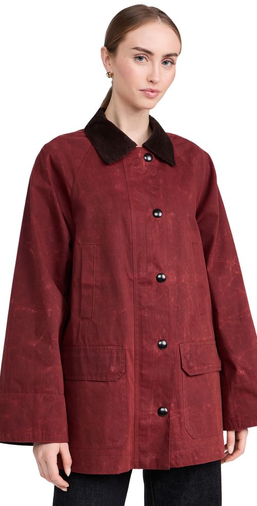 Madison Wax Barn Jacket Red