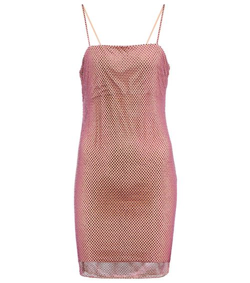 Crystal-embellished minidress