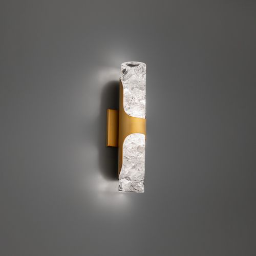 Aged Brass LED Wall Sconce from the Royce Collection