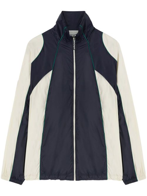 Curved logo windbreaker - White