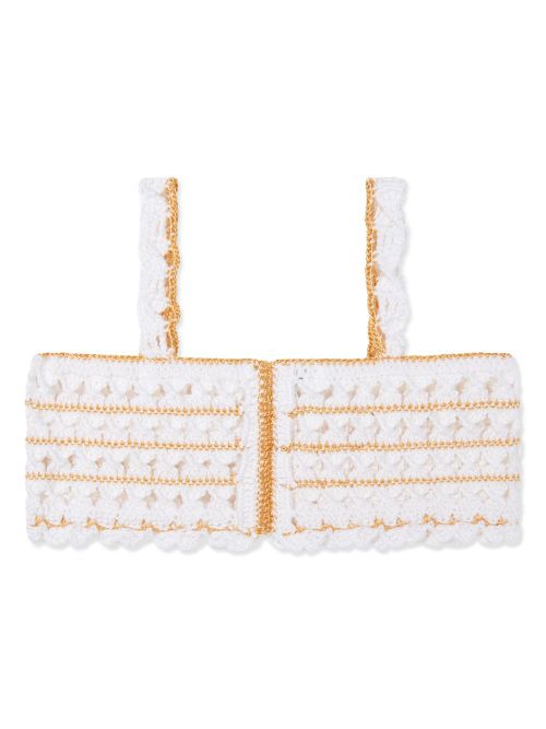 Crochet crop top - White