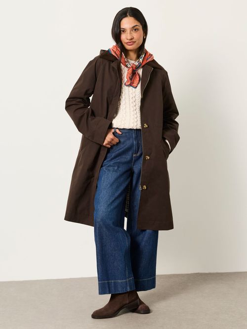 FatFace Polly Chocolate Brown Coat