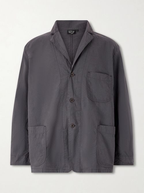 Cotton and Linen-Blend Shell Jacket