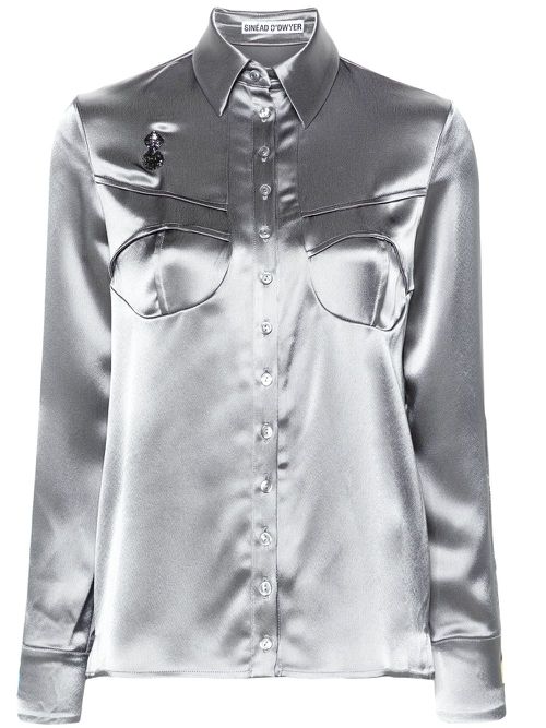 Pyjama satin shirt - Grey