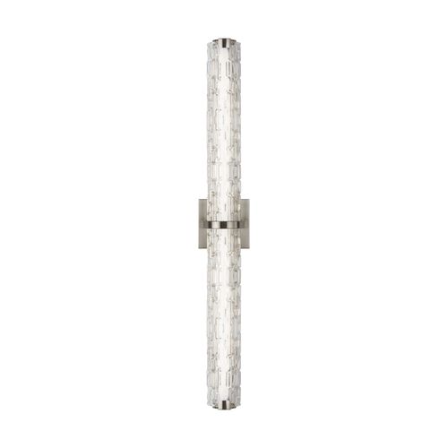 Visual Comfort Studio Cutler LED Bathroom Vanity Light in Satin Nicke
