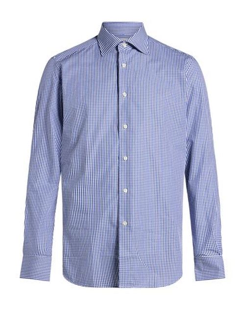 Man Shirt Navy Size 15 ½ Cotton