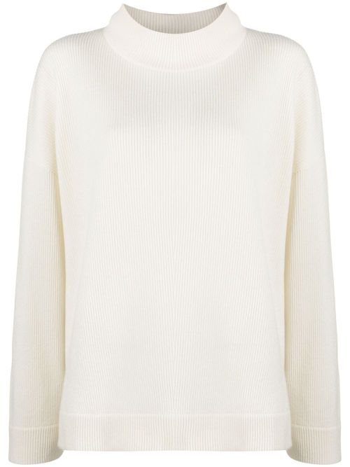 Mock-neck cashmere jumper - Neutrals