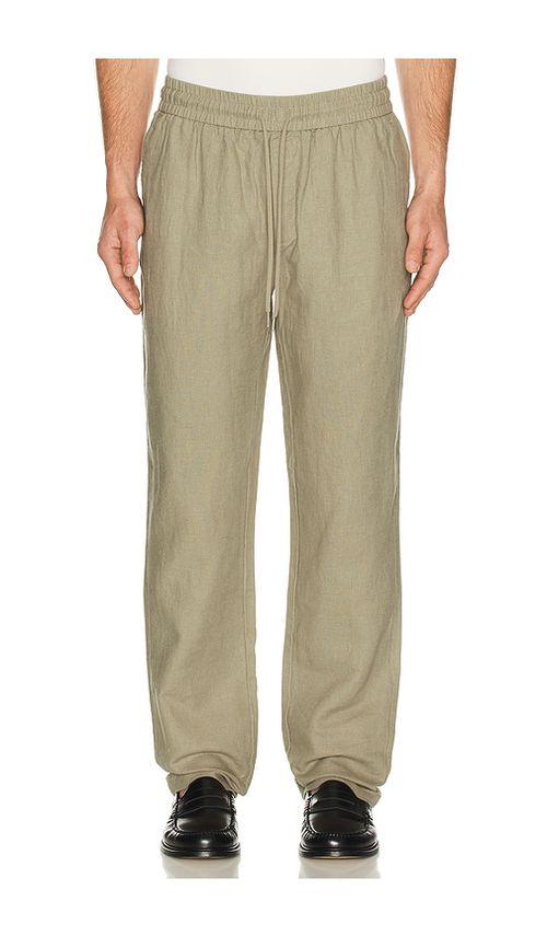 Les Deux Patrick Linen Pants in Taupe. - M also in S, L, XL/1X