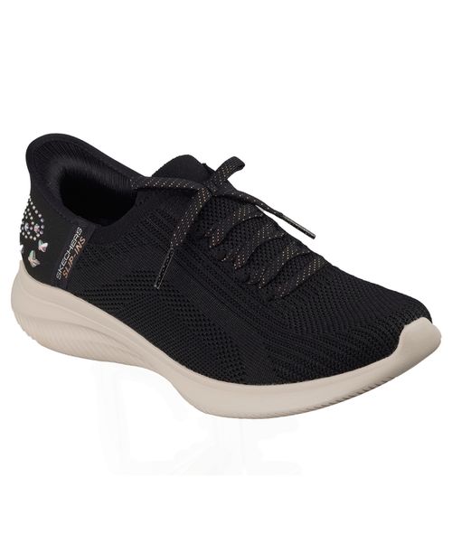 Women's Slip-ins: Ultra Flex 4.0 - Gemstone Glow Casual Sneakers from Finish Line - Black