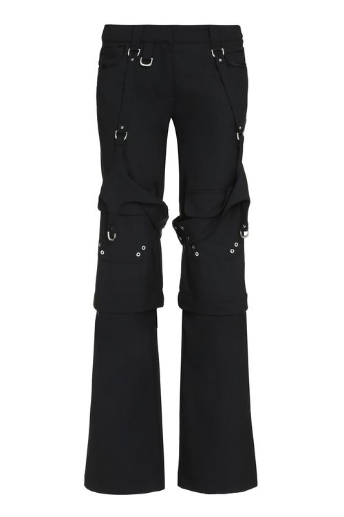 Stretch Polyester Blend Cargo Pant