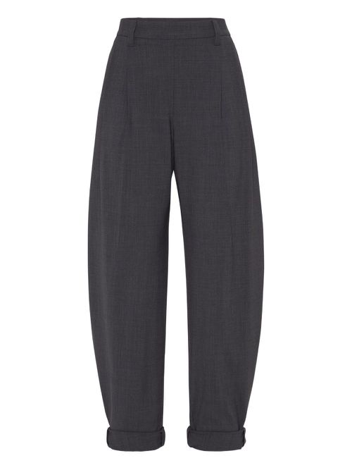 Virgin-wool trousers - Grey