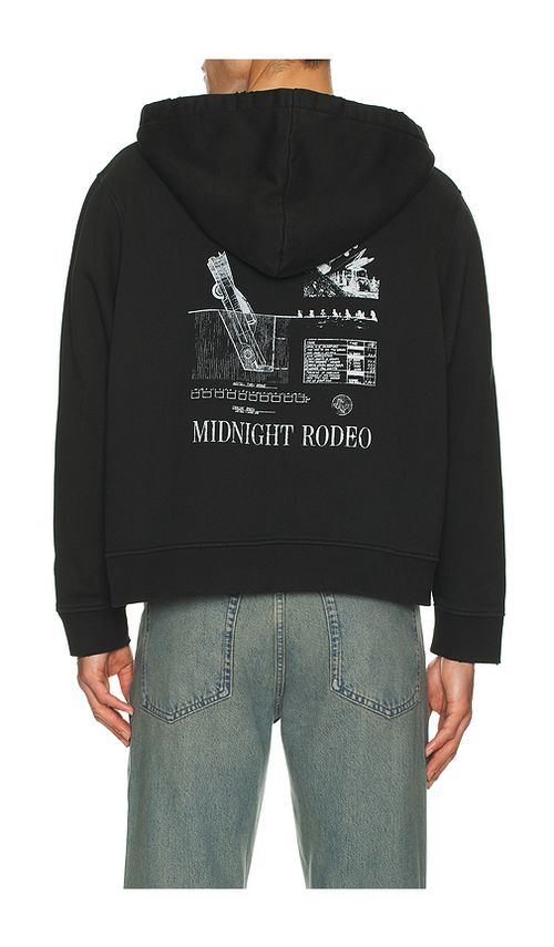 Midnight Rodeo Auto Full Zip Hoodie in Black. XXL/2X. Also in L, M, S, XL/1X