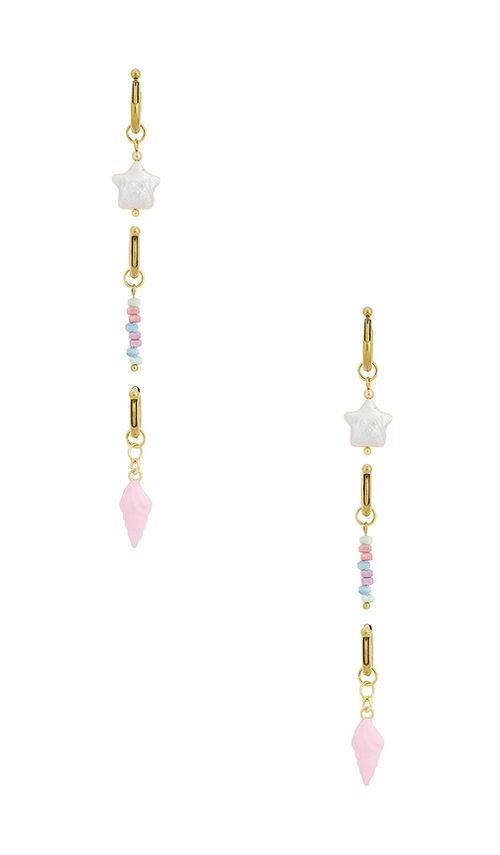 Casa Clara Sorbet Bikini Charms in Metallic Gold,Pink