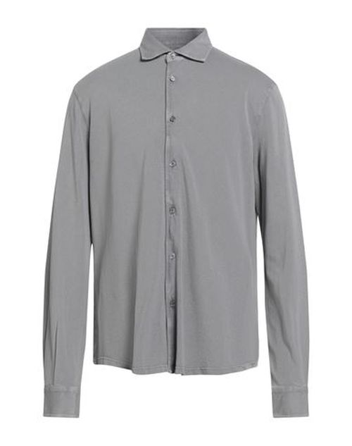 Man Shirt Grey Size 46 Cotton