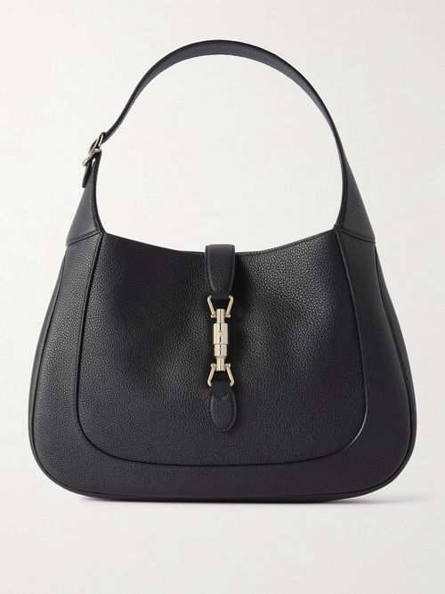 Jackie 1961 Medium Textured-leather Shoulder Bag - Black