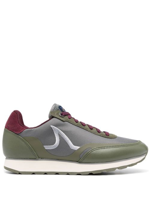 Logo-embroidered low-top sneakers - Green