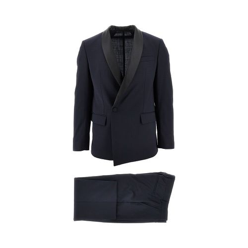 MARSEM Wool-blend suit with satin lapel Man 52