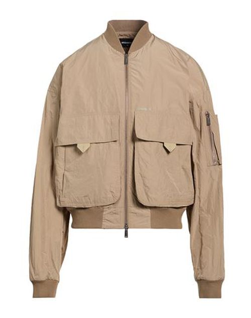 Man Jacket Beige Size 36 Polyester, Polyamide