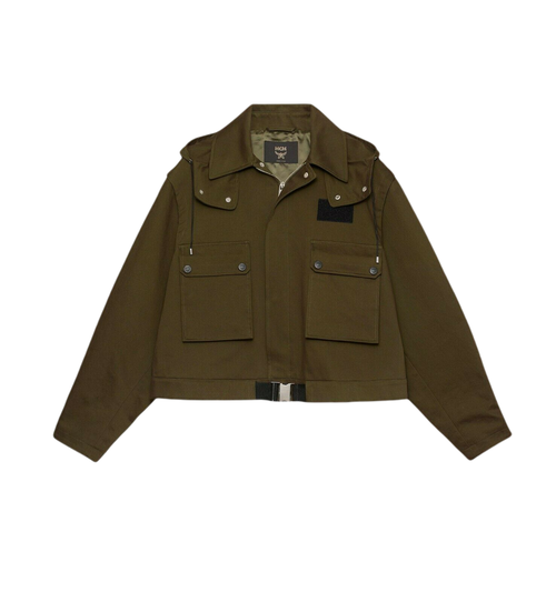 MCM Women's Winter Moss Green Resnick Utility Parka Jacket IT 44