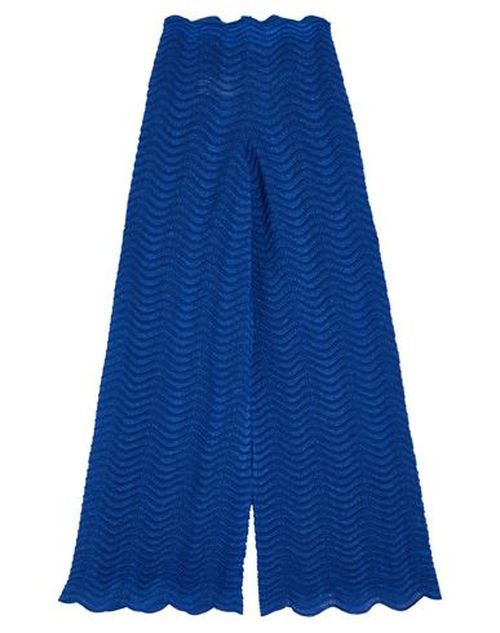 Woman Pants Blue Size 4 Polyester, Viscose