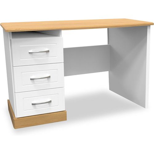 Wickham 3 Drawer Vanity Dressing Table | Grey or White | Roseland