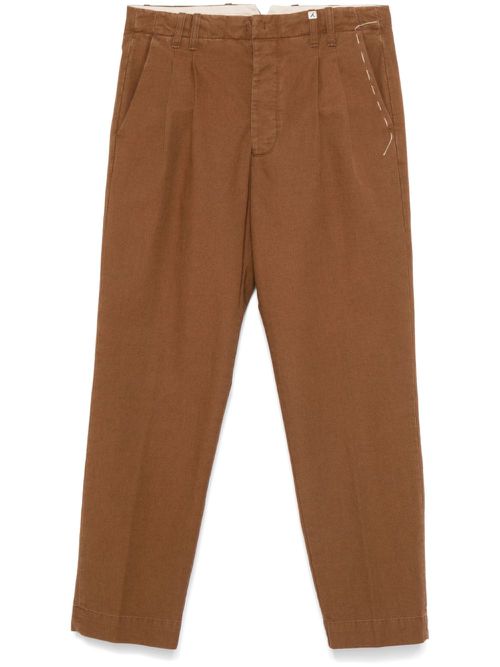 Pleat trousers - Brown