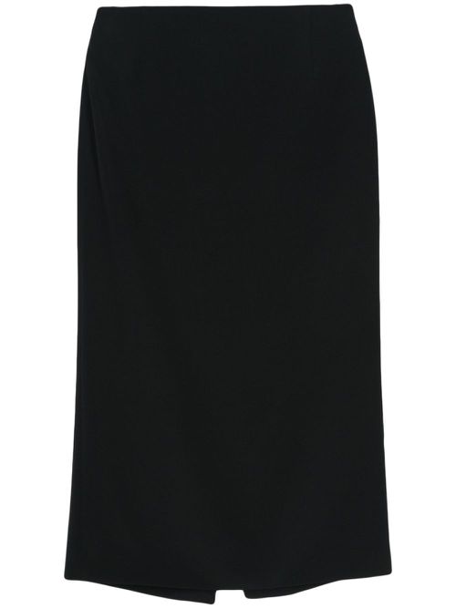 Manuela crepe midi skirt - Black