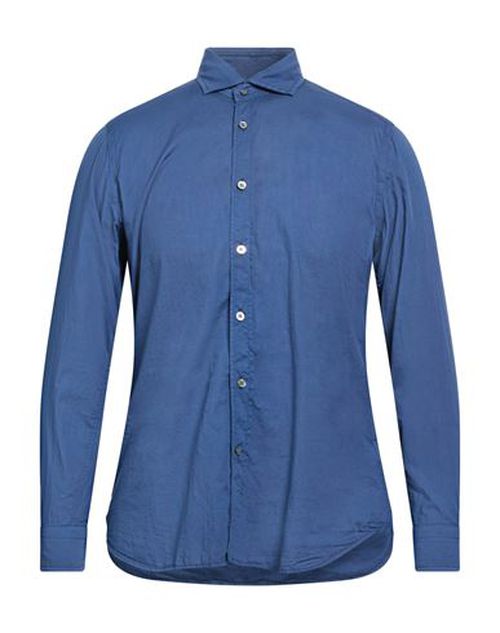 Man Shirt Navy Size 15 Cotton