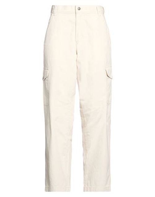 Woman Pants Off white Size 24 Cotton
