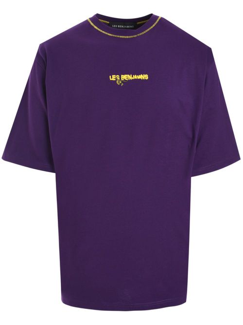 Graphic-print T-shirt - Purple