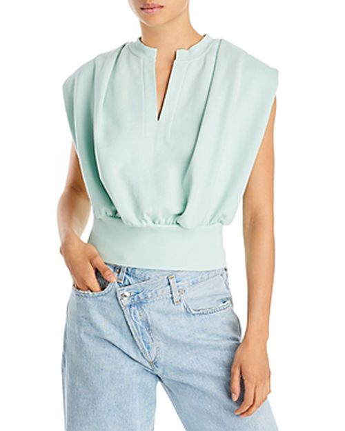Sleeveless French Terry Top