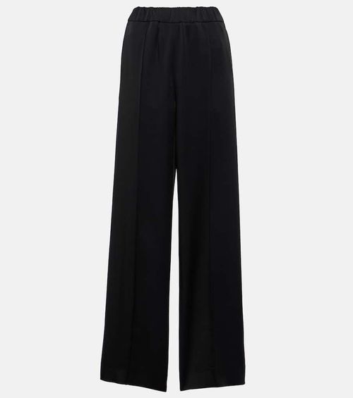 Satin wide-leg pants